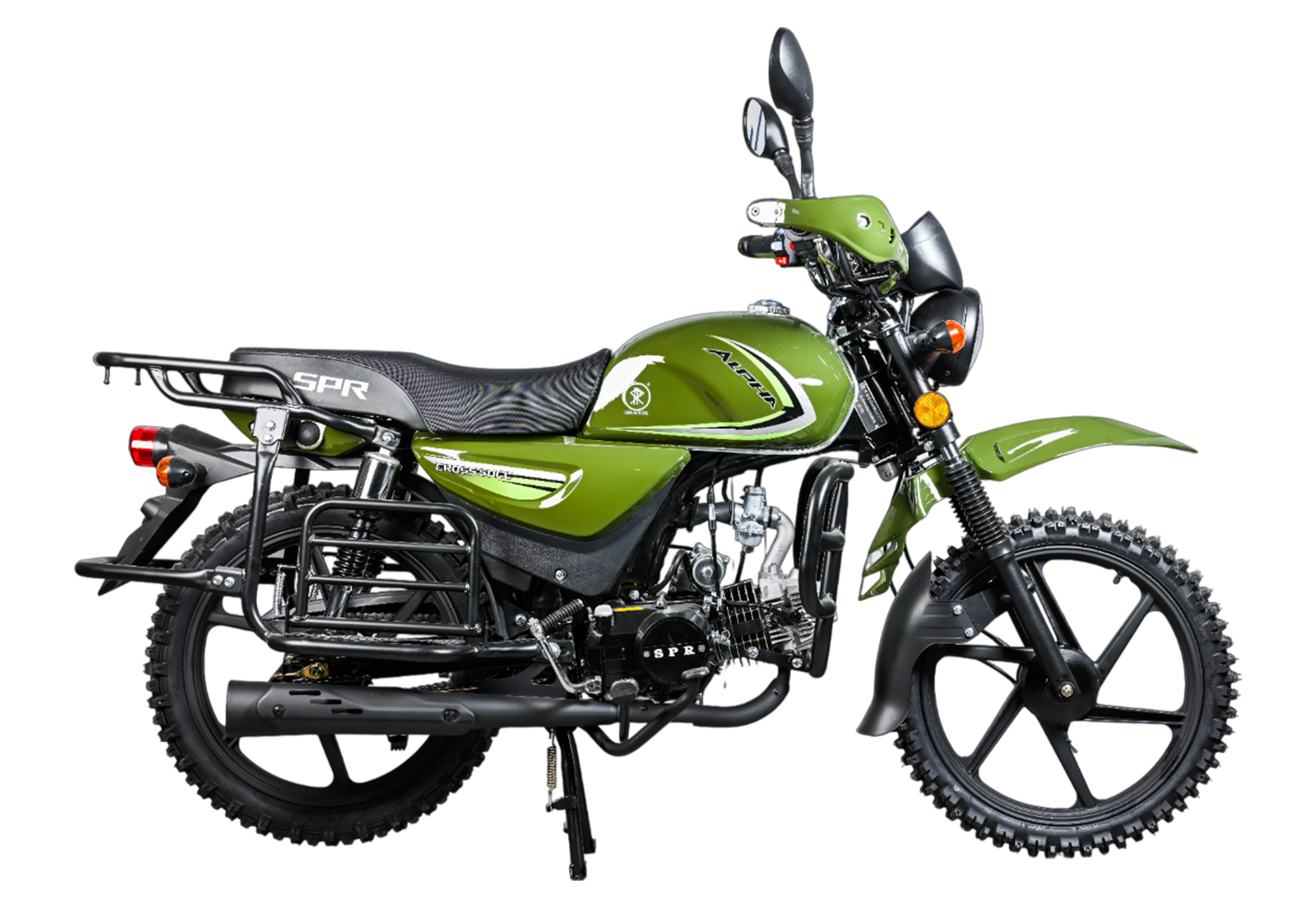 Мопед SPRMOTORS Alpha Cross (Зеленый) pitbikemarket.ru