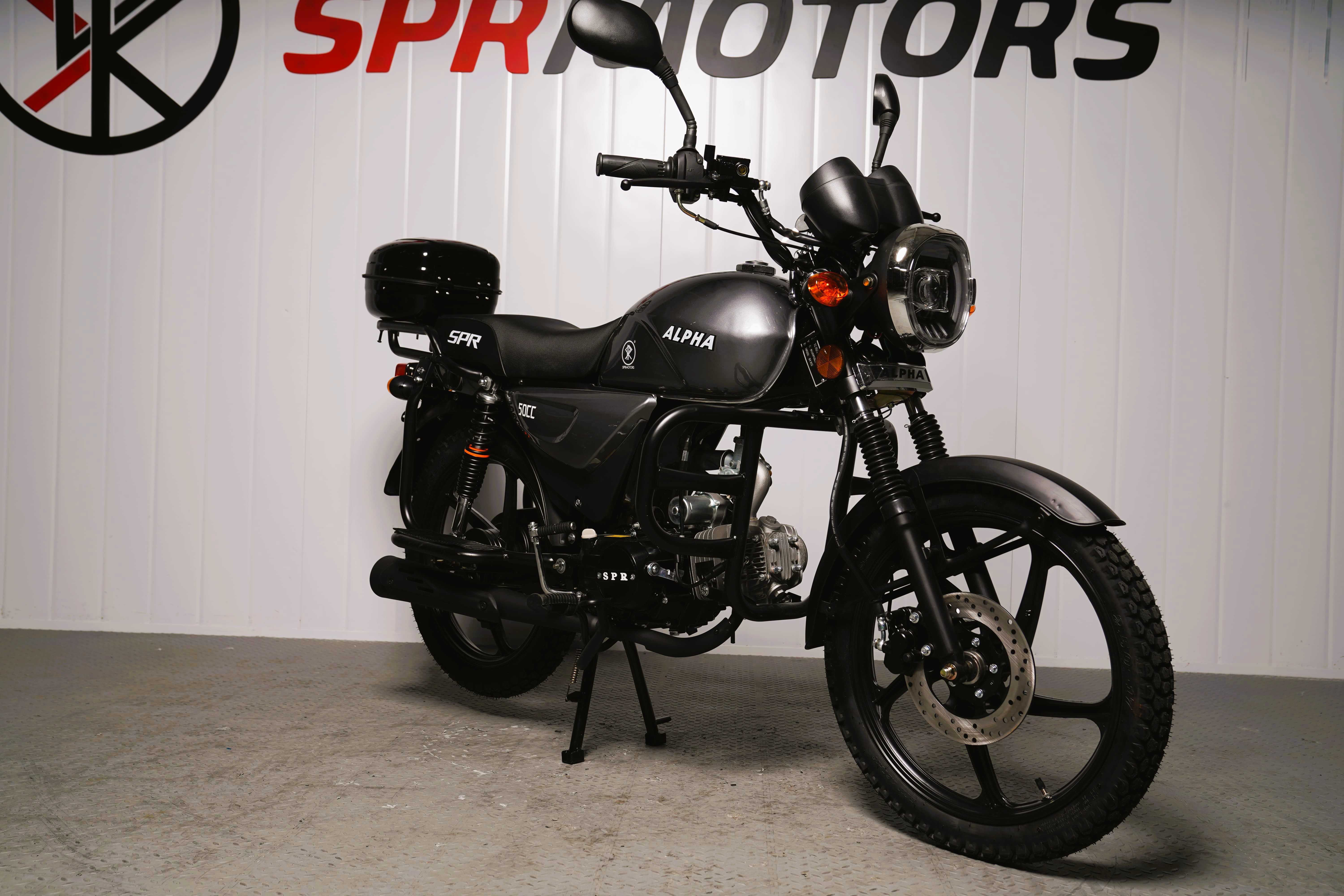 Мопед SPRMOTORS Alpha NEW (Серый) pitbikemarket.ru