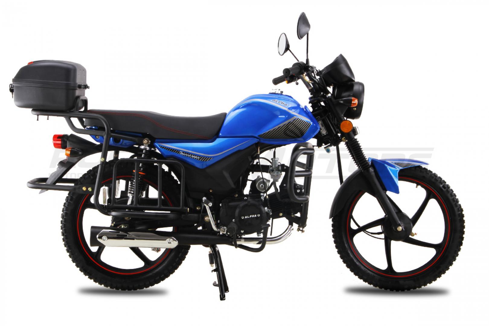 Мопед ROCKOT ALPHA TOURIST M-11 (синий глянцевый) pitbikemarket.ru
