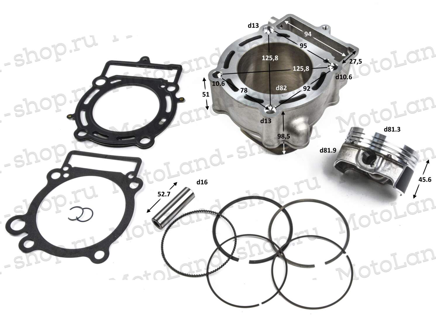 ЦПГ (поршневая) zs177 (NC300) ZS pitbikemarket.ru