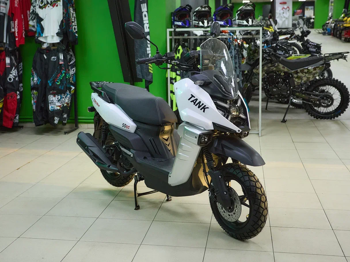 Скутер TOKISHI TANK 3 White pitbikemarket.ru