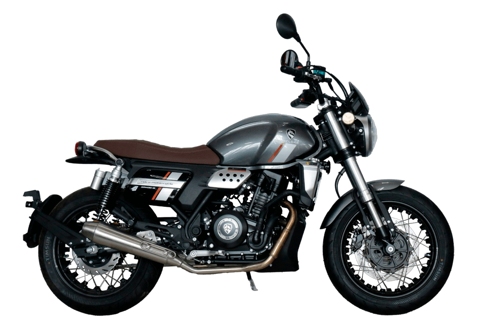 Мотоцикл CYCLONE RE401 (SR400-B) Серебристый (ПТС) pitbikemarket.ru