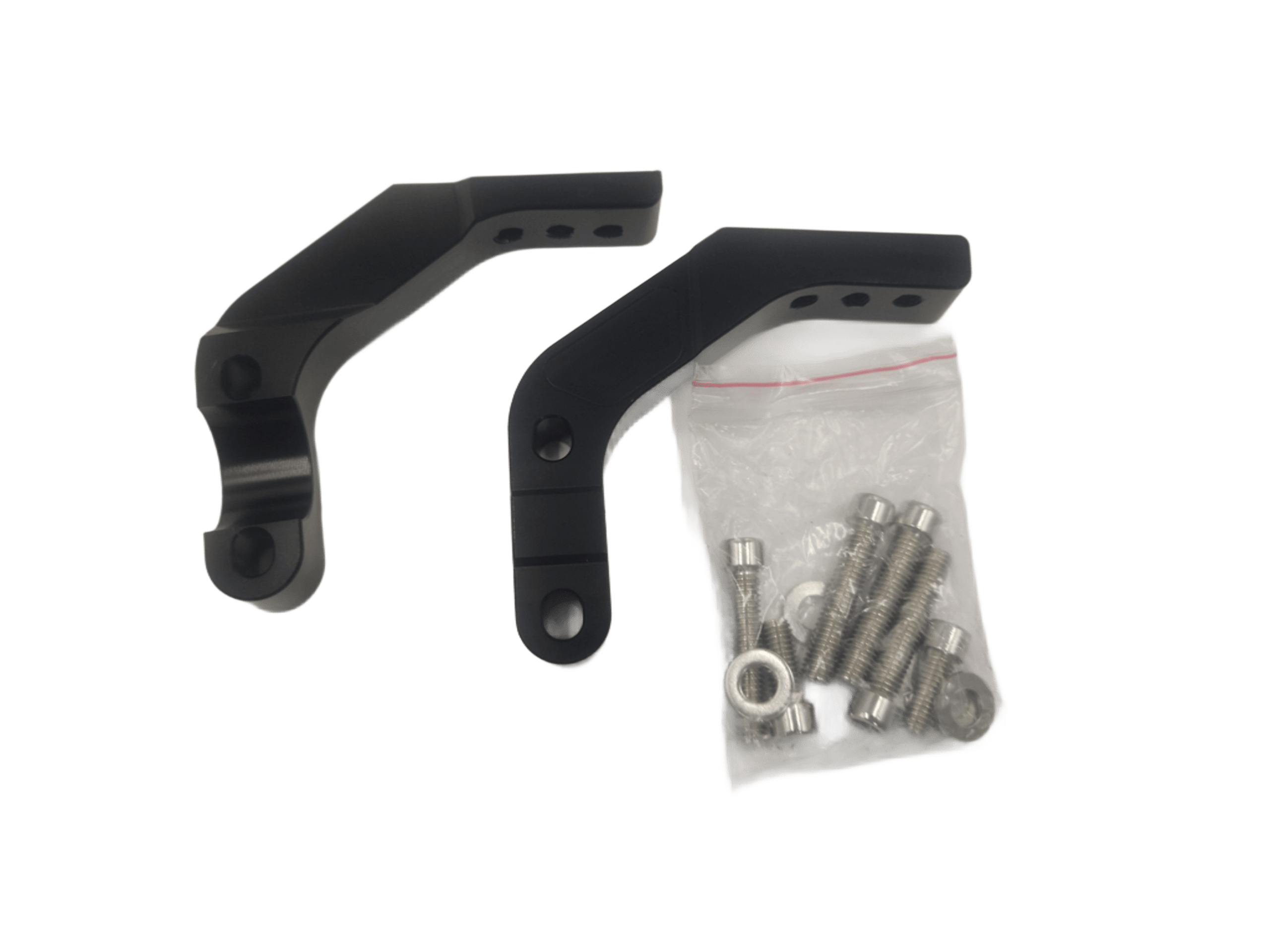 Кронштейны крепления защиты рук (к траверсе) CNC черные pitbikemarket.ru