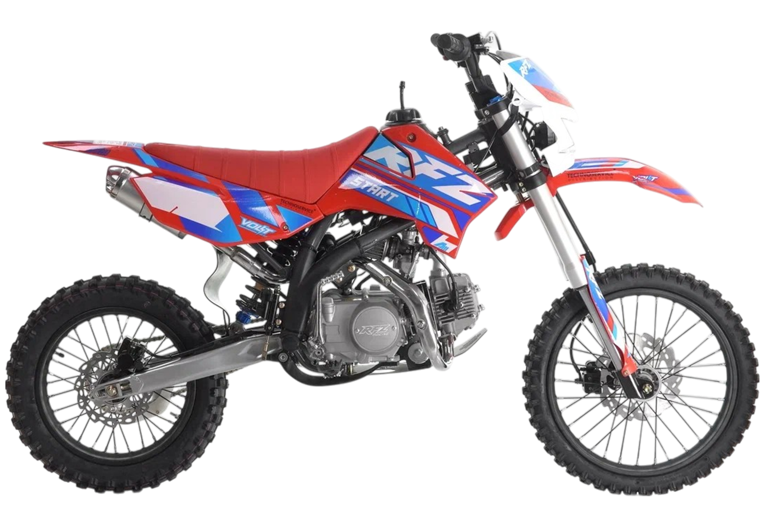 Питбайк Apollo RFZ START 125X-LE, 17/14 красный pitbikemarket.ru