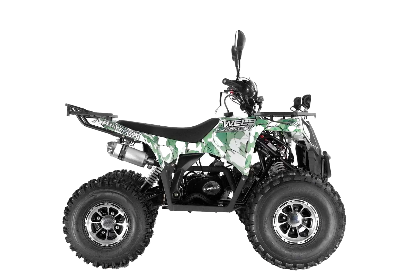 Квадроцикл Wels Thunder EVO X 125 зеленый pitbikemarket.ru