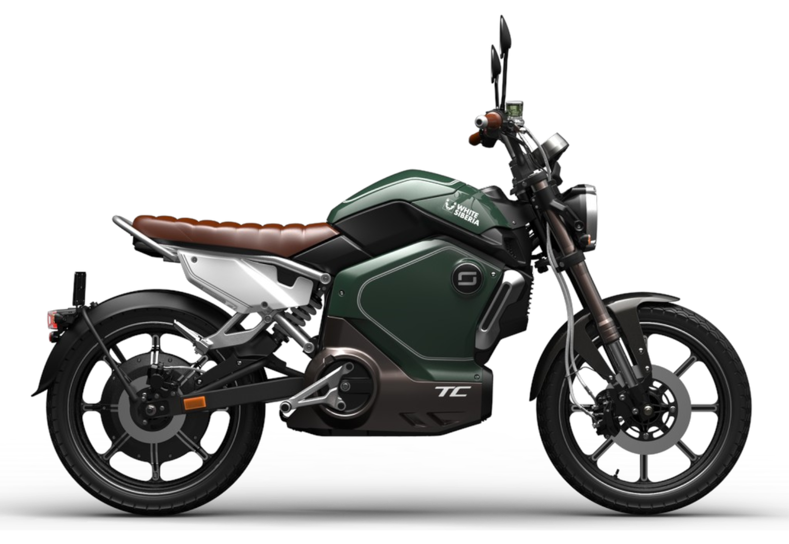 Электромотоцикл WHITE SIBERIA SUPER SOCO TC (Зеленый) pitbikemarket.ru