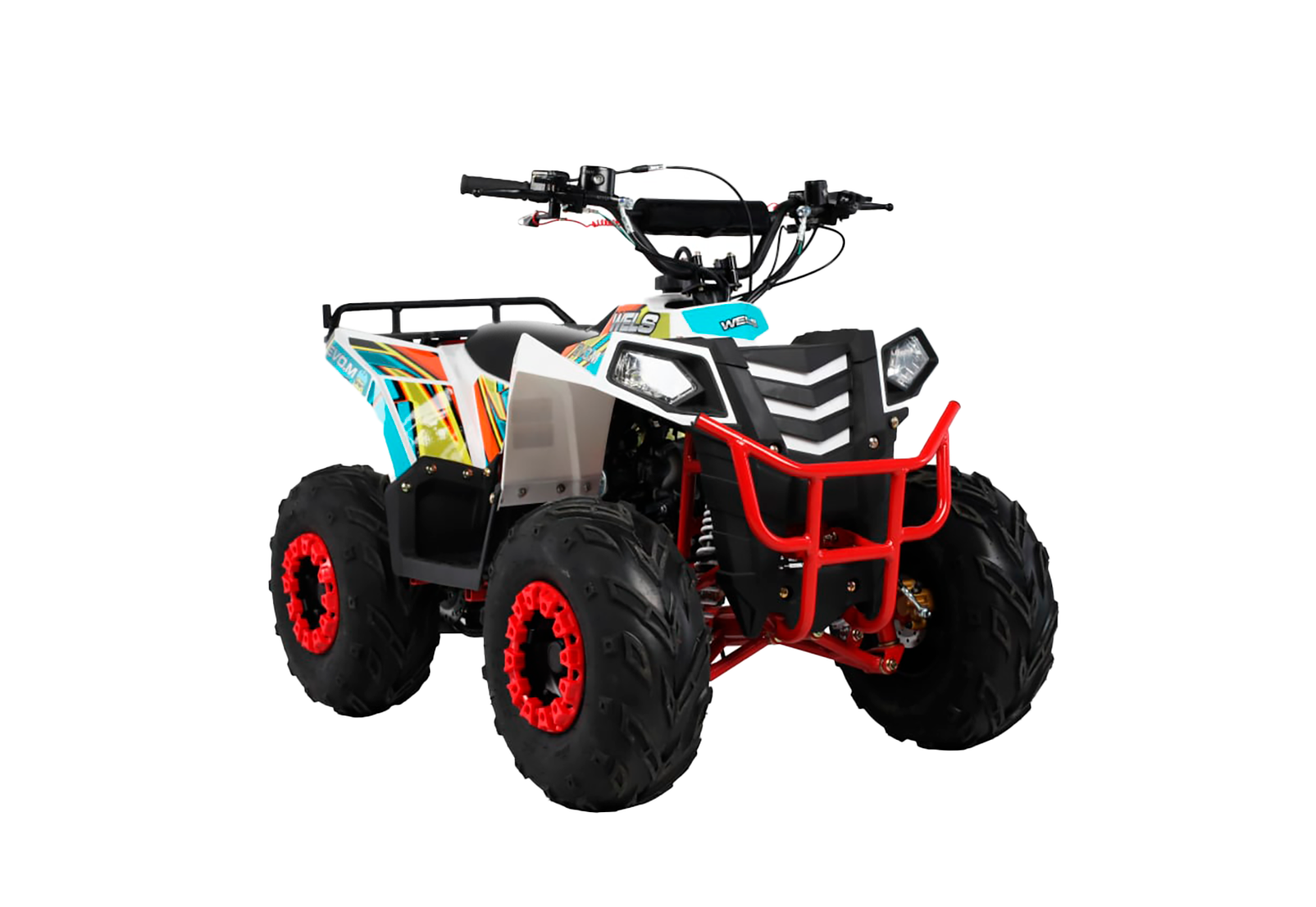 Квадроцикл Wels EVO M Бело/желтый pitbikemarket.ru
