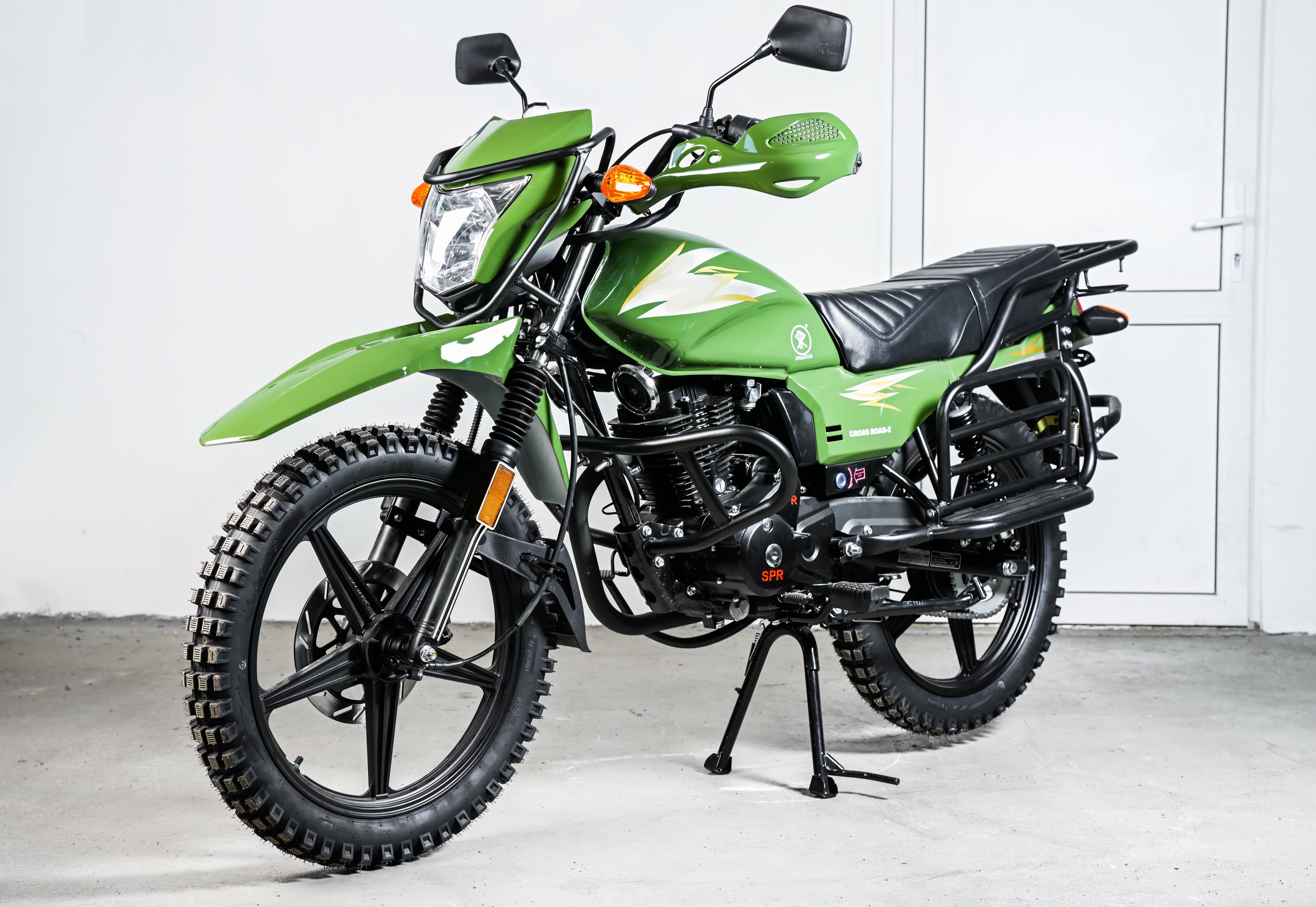 Мопед SPRMOTORS CrossRoad-200 (Зеленый) pitbikemarket.ru
