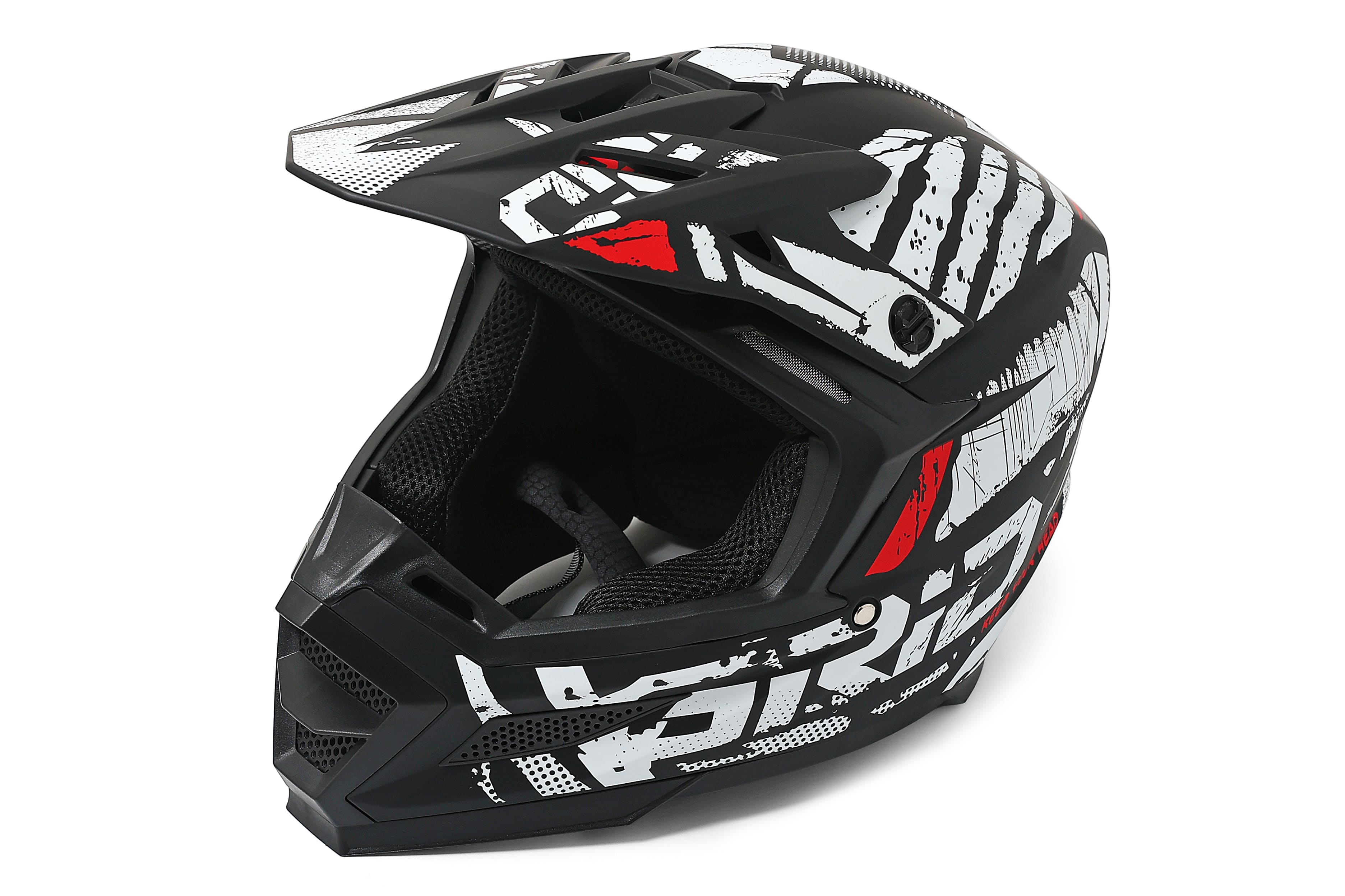 Мотошлем GRID RIVAL Black/Red Размер M pitbikemarket.ru