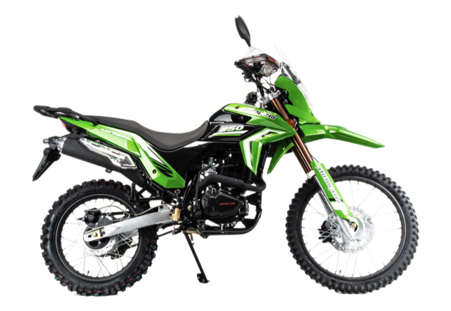 Мотоцикл Motoland GL250 ENDURO (172FMM-5/PR250) зеленый pitbikemarket.ru