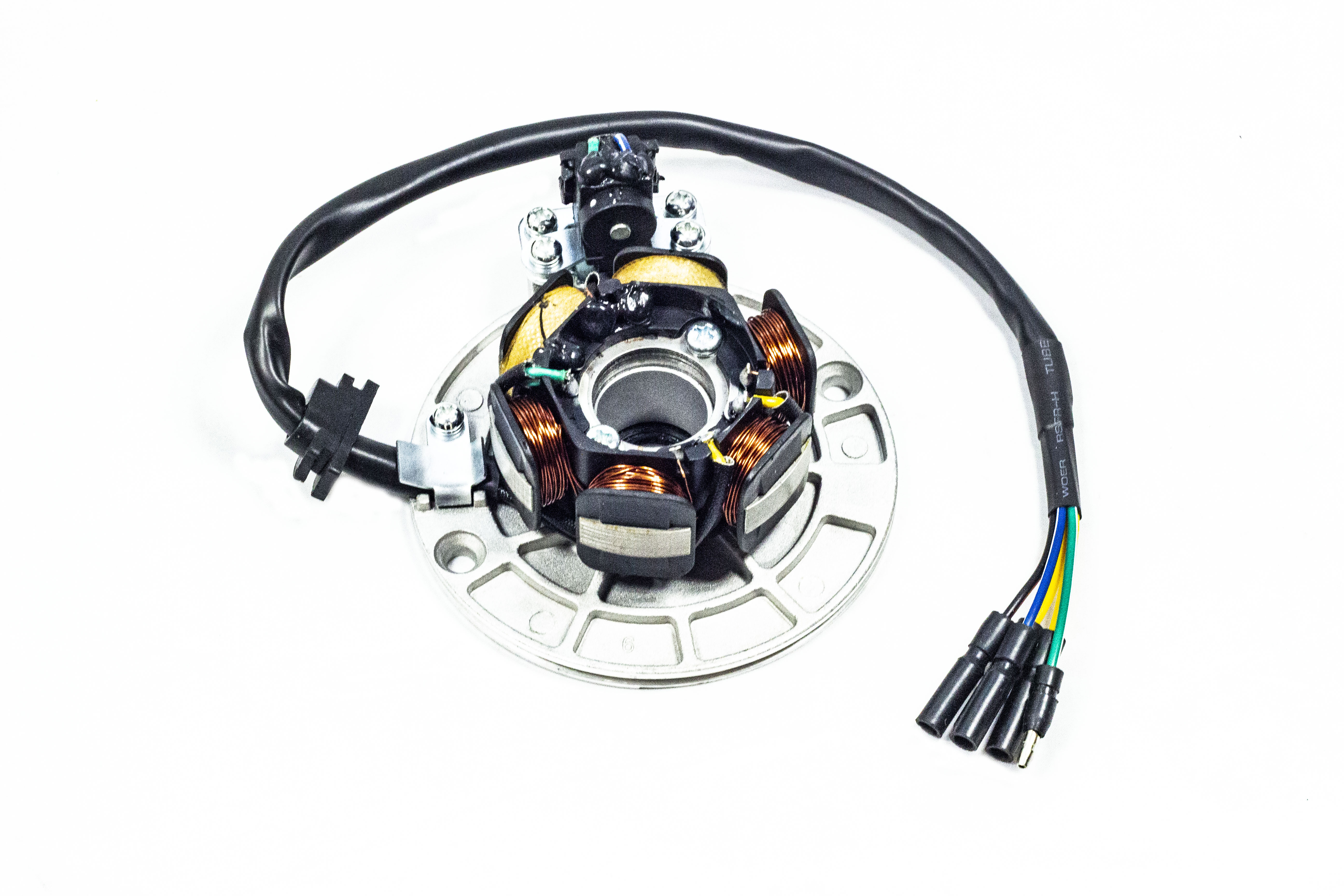 Статор генератора с катушкой освещения KAYO двиг. YX140 / YX160 pitbikemarket.ru