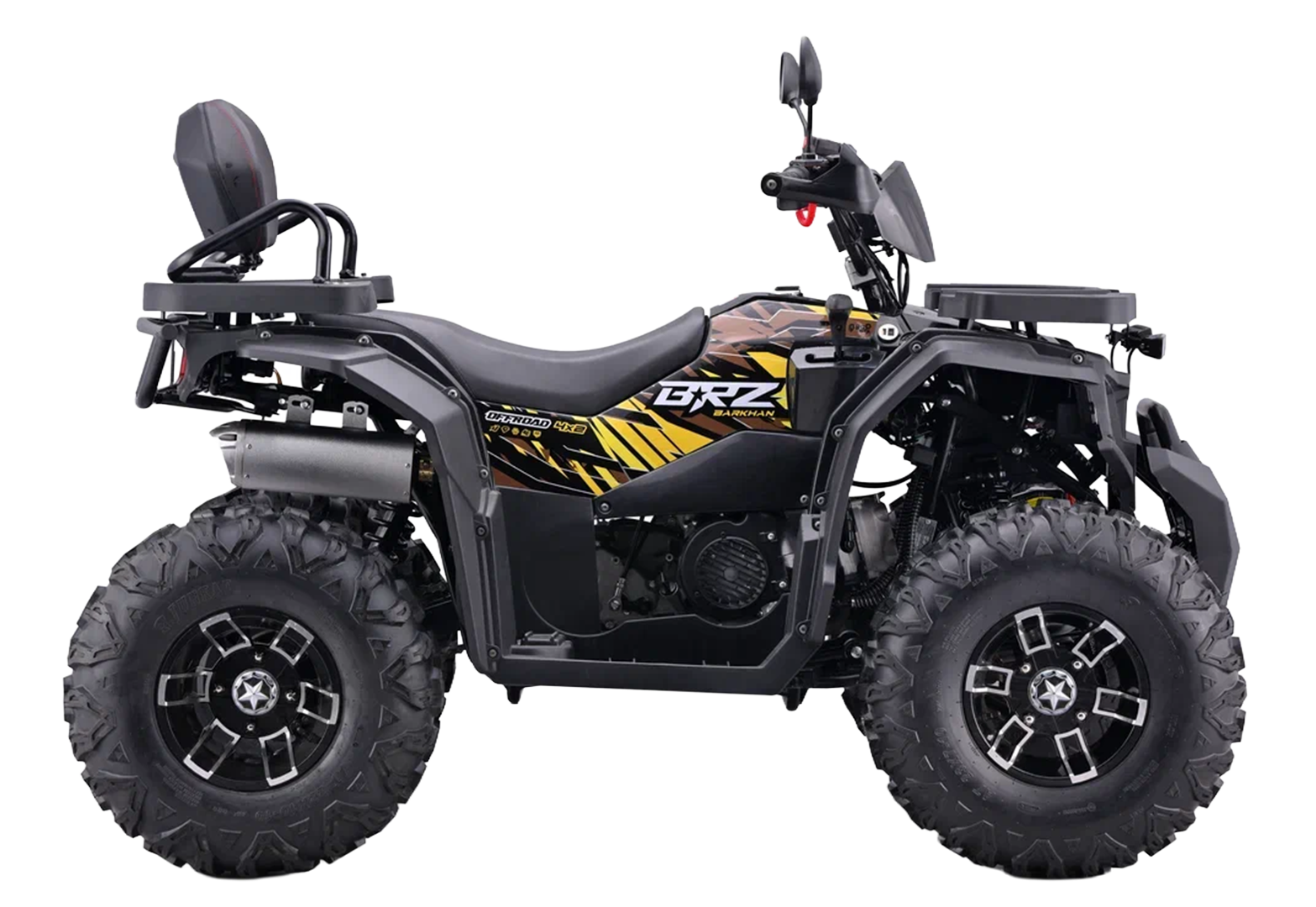Квадроцикл взрослый BRZ Barkhan 200 Серый pitbikemarket.ru