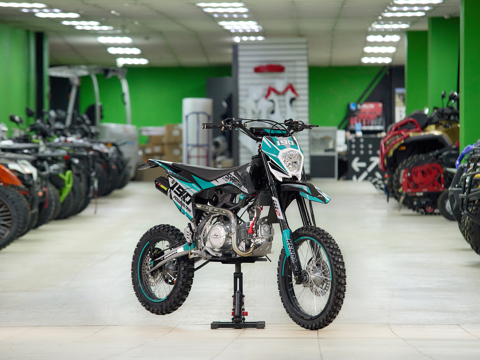 Питбайк SHARMAX Powermax 190 (фара, электростартер) pitbikemarket.ru