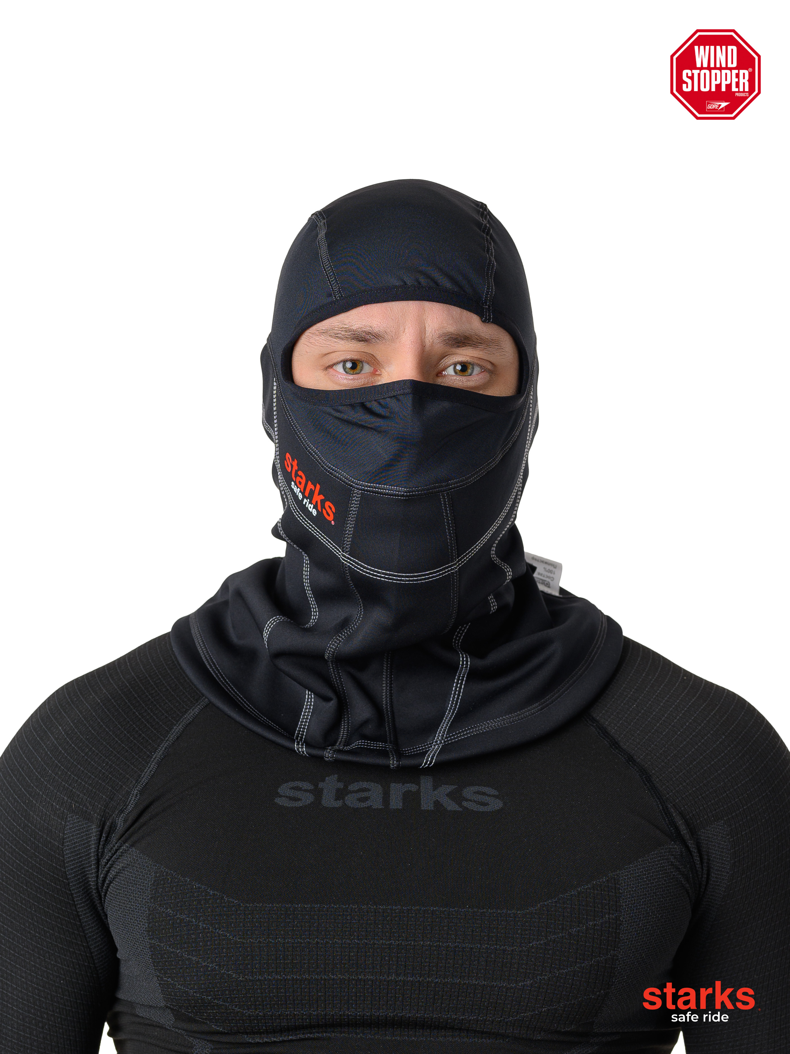 STARKS Подшлемник Light Combi WS max Чёрный (S-M) pitbikemarket.ru