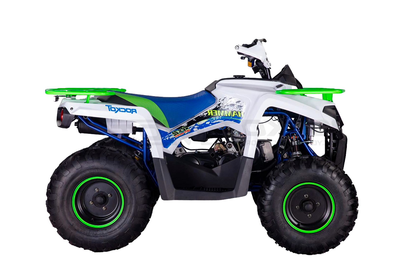 Квадроцикл ROCKOT HAMMER-200 PREMIUM Белый pitbikemarket.ru