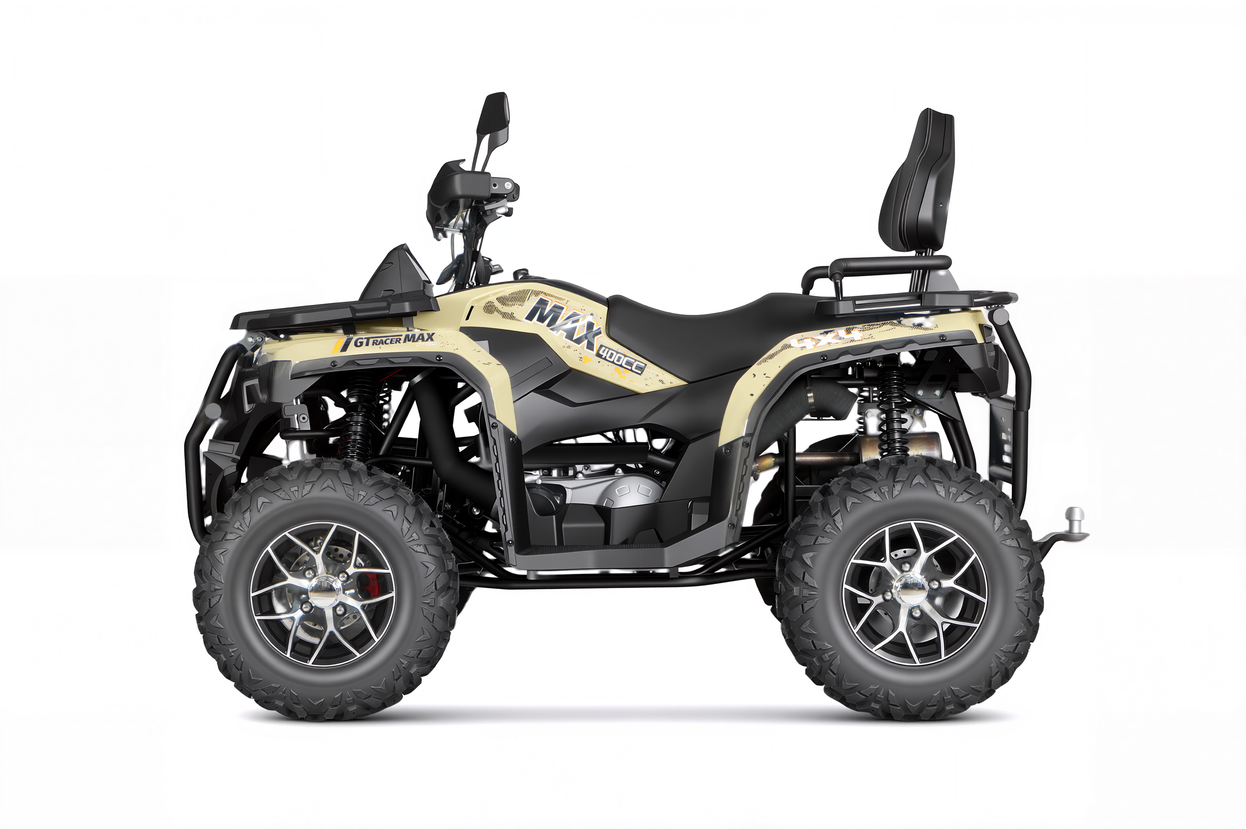 Квадроцикл взрослый двухместный GT-RACER MAX 400 4x4 EFI (желтый) pitbikemarket.ru