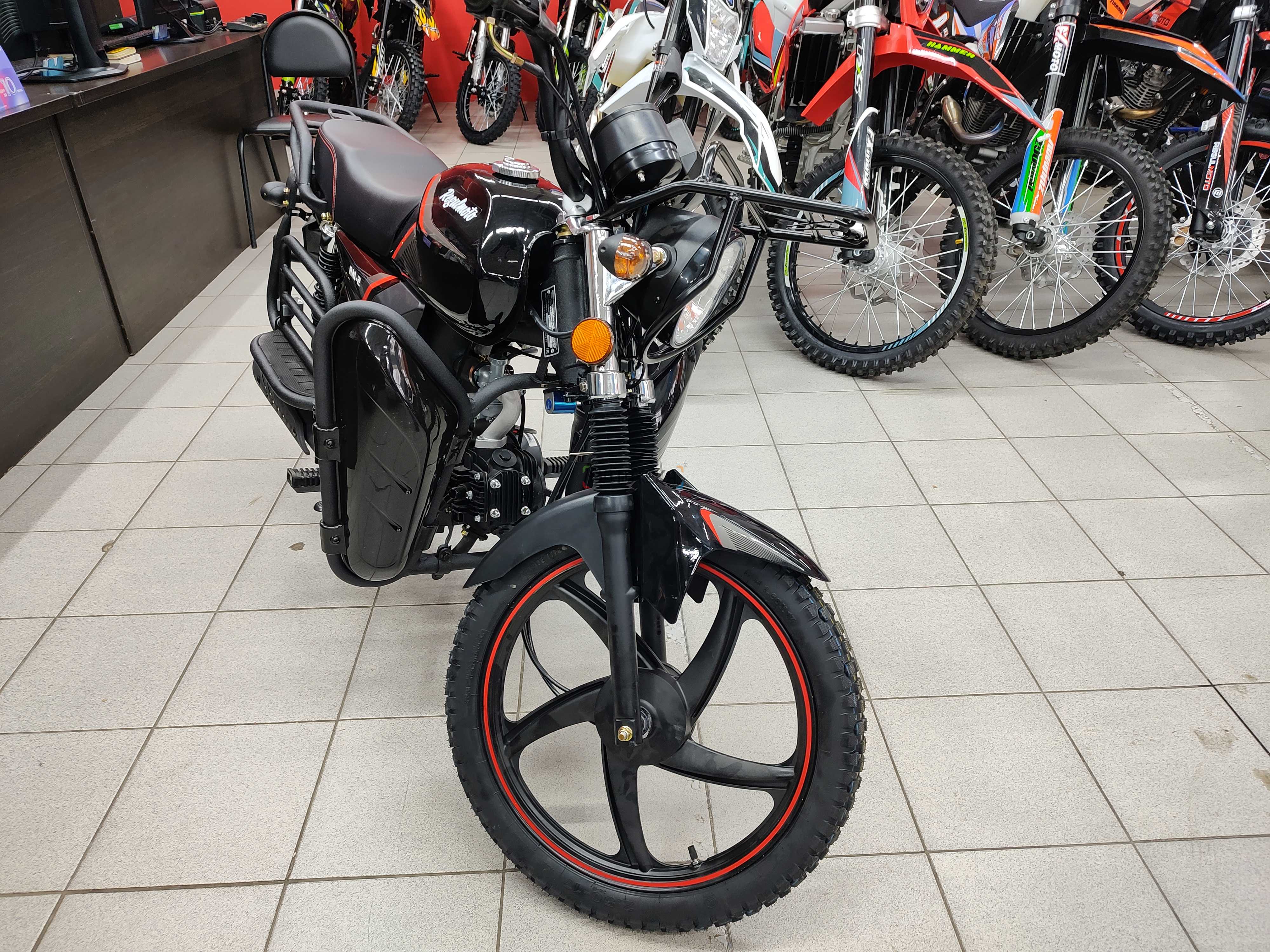 Мопед Regulmoto Alpha (RM-2), Черный (без кофра) pitbikemarket.ru