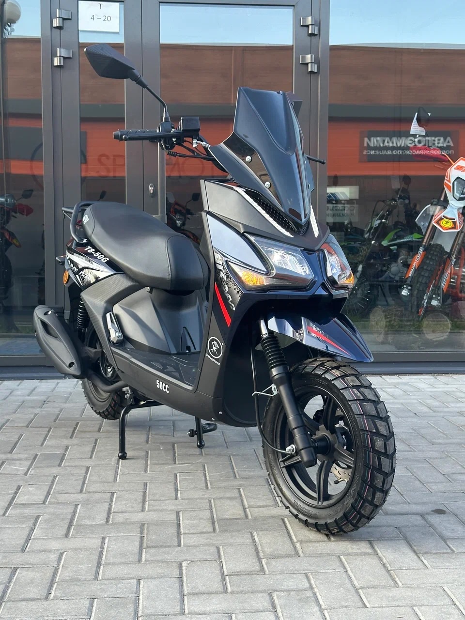 Скутер SPRMOTORS Zoom-9 (Черный) pitbikemarket.ru