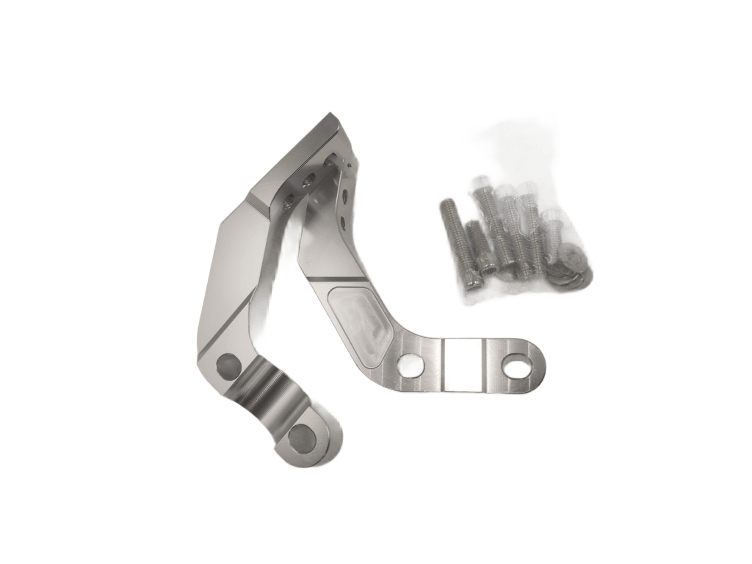 Кронштейны крепления защиты рук (к траверсе) CNC серебро pitbikemarket.ru