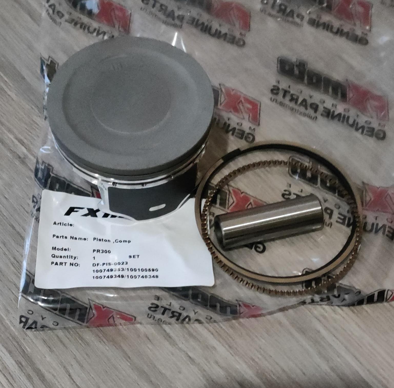 Цилиндро-поршневая группа 4T двиг. 175FMM d-75, p-16 (CB300F-PR300,черный)) pitbikemarket.ru