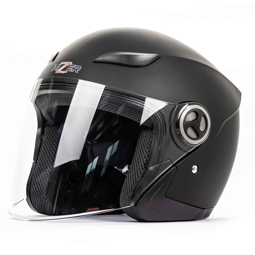 Шлем мото открытый HIZER J219 №2 Matte/Black, L pitbikemarket.ru