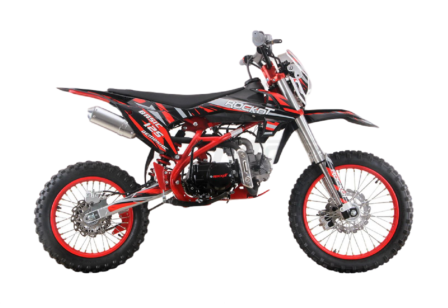 Питбайк ROCKOT BASIC 125 Demoniac 2.0 (механ. сцепл., 17/14) pitbikemarket.ru