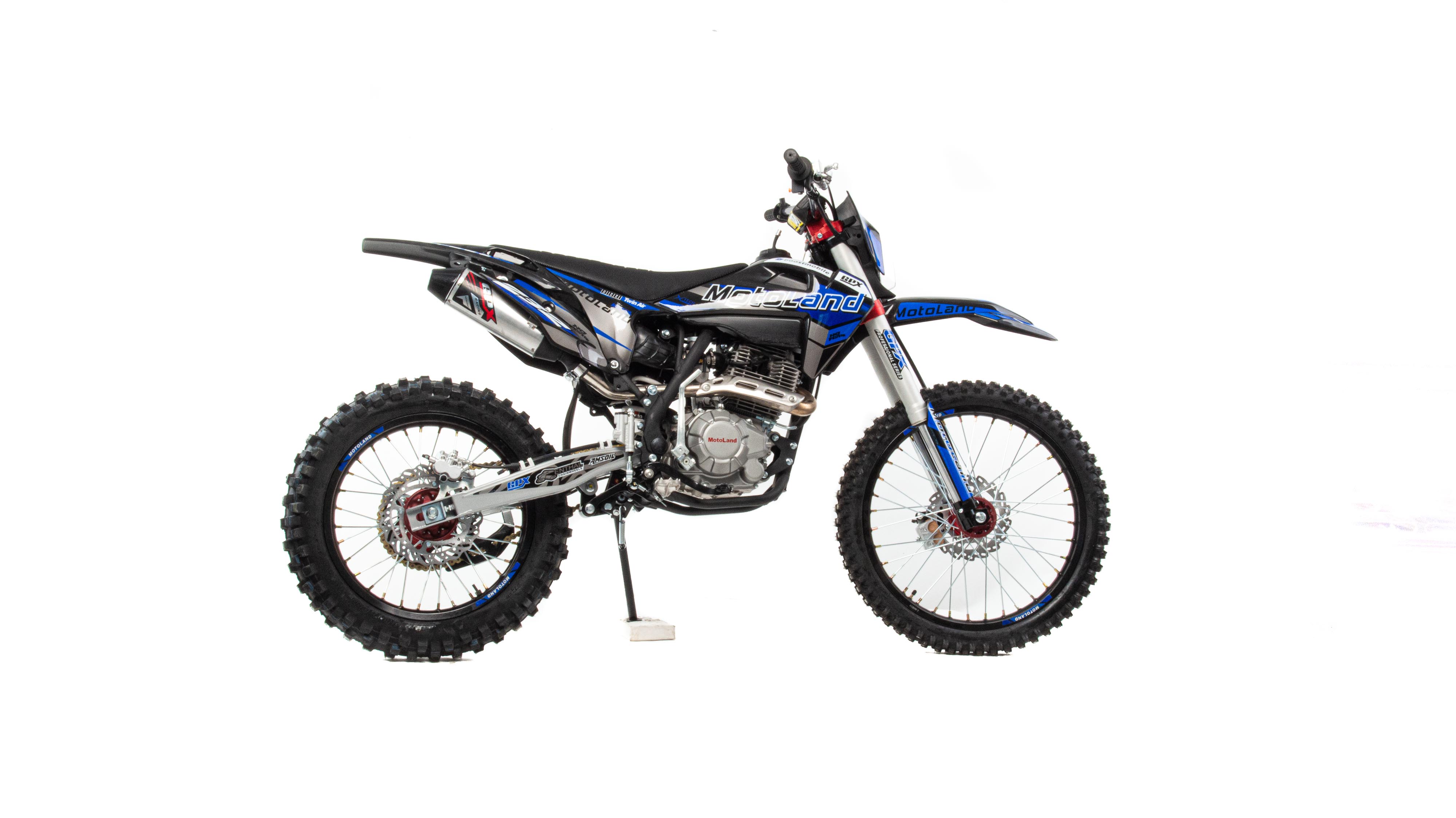 Мотоцикл Кросс Motoland XT300 HS (172FMM) (BB-300cc) синий pitbikemarket.ru