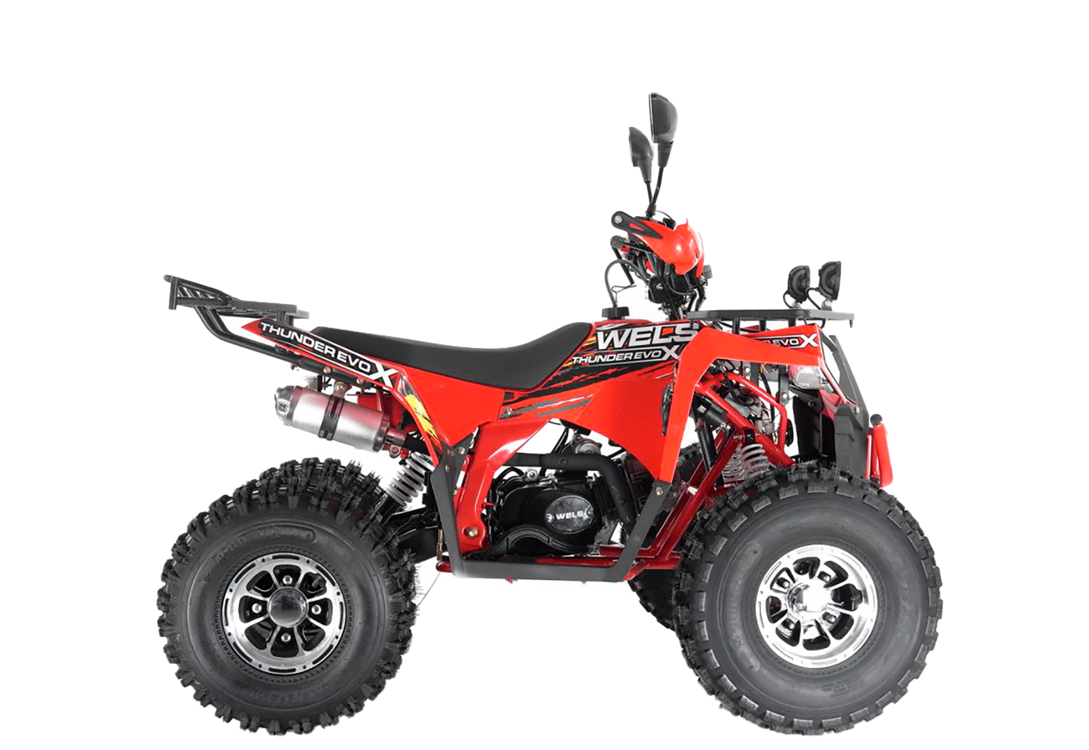 Квадроцикл Wels Thunder EVO X 125 красный pitbikemarket.ru