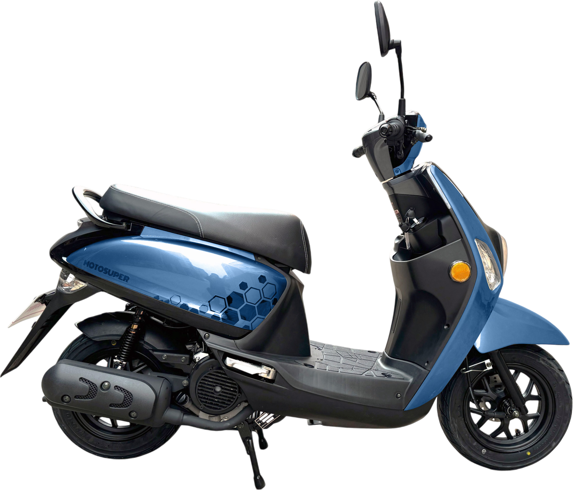 Скутер Motosuper S9 Gris Blue (синий) pitbikemarket.ru