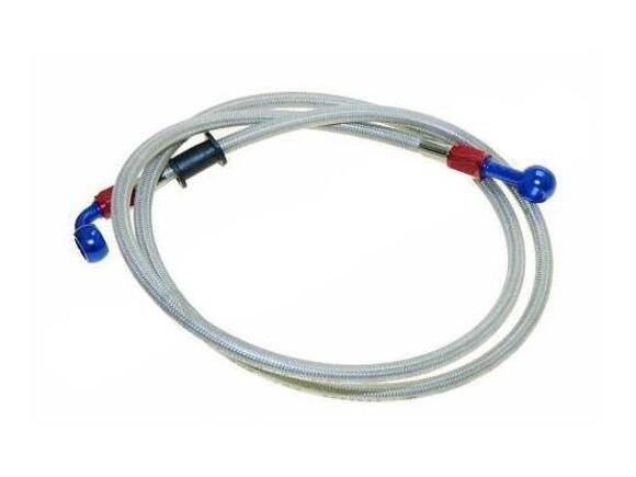 Шланг тормозной армированный L-500 mm M10/прямой - M10/90° pitbikemarket.ru