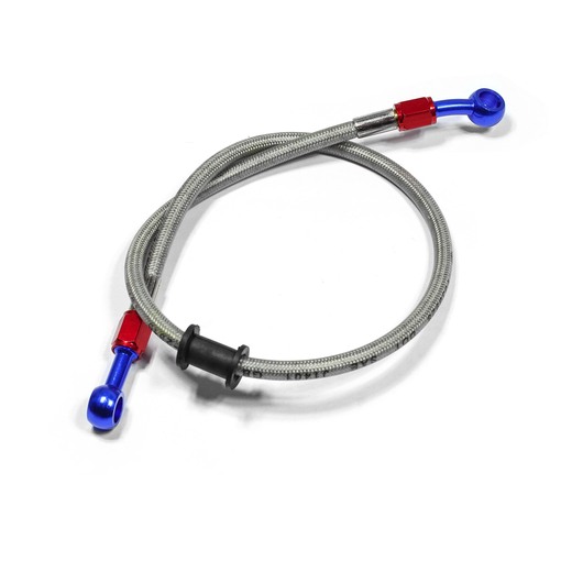 Шланг тормозной армированный L-600 mm M10/прямой - M10/15° pitbikemarket.ru