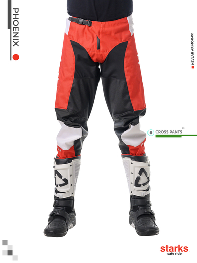 Штаны PHOENIX (Кросс) (34,красный/черный) pitbikemarket.ru
