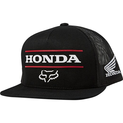 Бейсболка Fox Honda Snapback Hat Black, OS, 2021 (26048-001-OS) pitbikemarket.ru