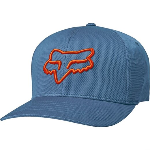 Бейсболка Fox Lithotype Flexfit Hat Blue Steel L/XL pitbikemarket.ru
