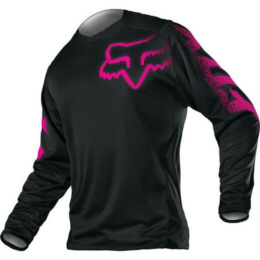 Мотоджерси женская Fox Blackout Womens Jersey черное / розовое XL (12337-285-XL) pitbikemarket.ru