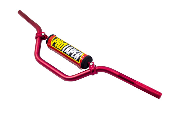 Руль PRO-TAPER алюминиевый с перемычкой высокий красный pitbikemarket.ru