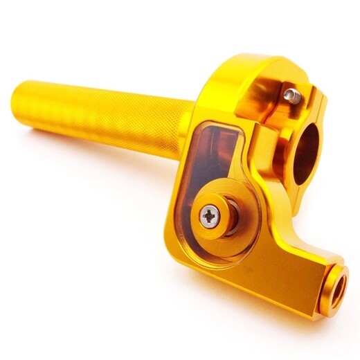 Ручка газа (15 градусов) CNC (тюнинг) золотая pitbikemarket.ru