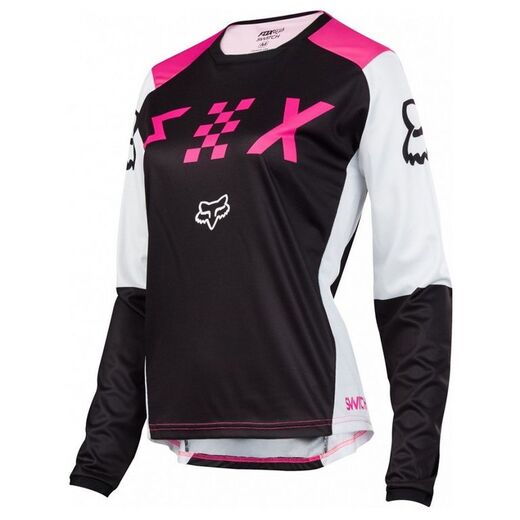 Мотоджерси женская Fox Switch Womens Jersey черное / розовое XL (19465-285-XL) pitbikemarket.ru