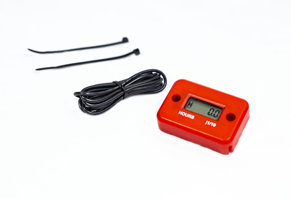 Счетчик моточасов (без тахометра) SM-PARTS  SMP-006 красный pitbikemarket.ru