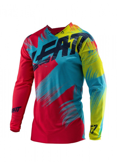 Мотоджерси Leatt GPX 4.5 Lite Jersey красное / лаймовое S (5019011280) pitbikemarket.ru