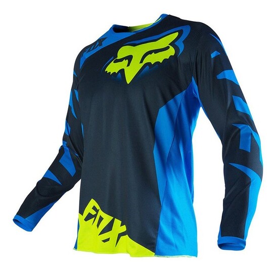 Мотоджерси Fox 180 Race Jersey синее / желтое XL pitbikemarket.ru