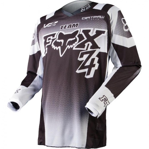 Мотоджерси подростковая Fox 180 Imperial Youth Jersey черное / белое L pitbikemarket.ru