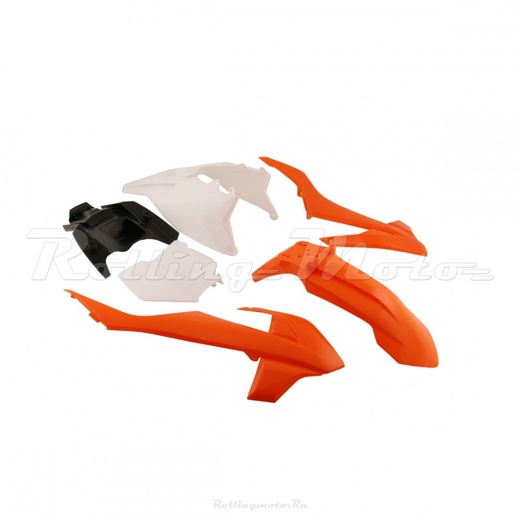 Комплект пластика для питбайка BSE KIDS (KTM 50)  белый/оранжевый pitbikemarket.ru