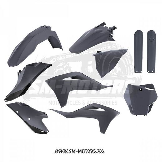 Комплект пластика POLISPORT GAS GAS MC/MCF/EX/EXF 22-23 серый (91067) pitbikemarket.ru