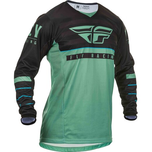 Футболка для мотокросса FLY RACING KINETIC K120 зелёная/чёрная (2020)    S pitbikemarket.ru