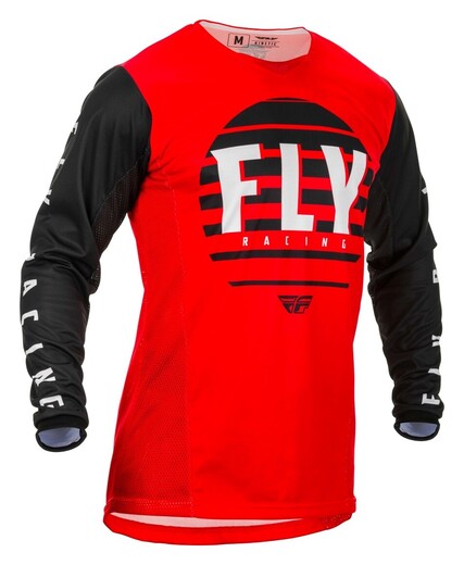 Футболка для мотокросса FLY RACING KINETIC K220 красная/чёрная/белая (2020)  L pitbikemarket.ru