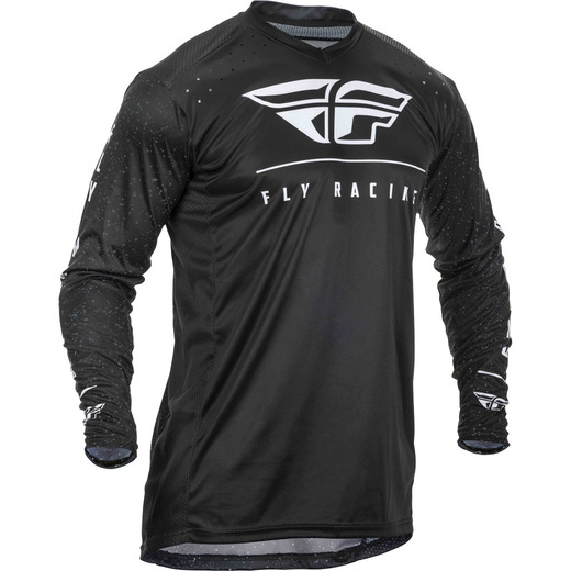 Футболка для мотокросса FLY RACING LITE HYDROGEN черная/белая (2020) L pitbikemarket.ru