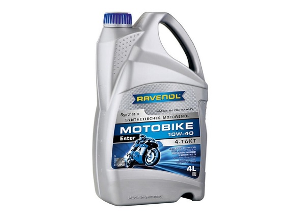 Моторное масло RAVENOL Motobike 4T Ester 10w-40 (4л) pitbikemarket.ru