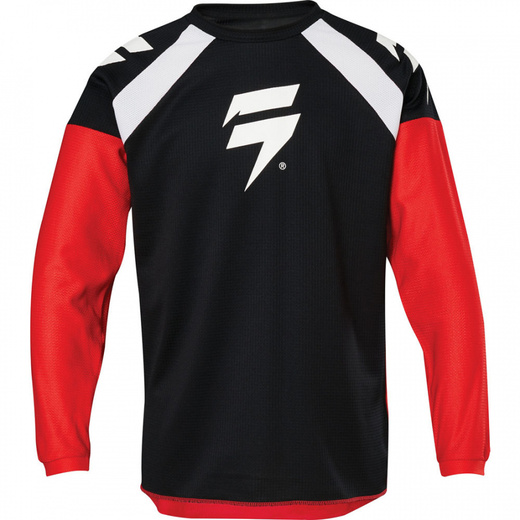 Мотоджерси подростковая Shift Whit3 Race 1 Youth Jersey 1 красное / черное M (23469-055-M) pitbikemarket.ru