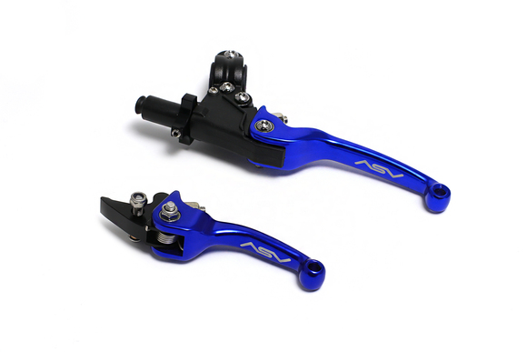 Комплект складных рычагов ASV CNC синий pitbikemarket.ru